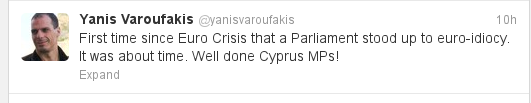 Βαρουφάκης: Μπράβο στο κυπριακό κοινοβούλιο που είπε «όχι» στην ευρω-βλακεία - Φωτογραφία 2
