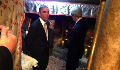 Το προσκύνημα του Προέδρου της Αμερικής στη Βηθλεέμ - Φωτογραφία 4