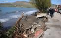 Καταστροφές σε Πέτρα, Άναξο και Συκαμιά από τη θαλασσοταραχή - Επίσκεψη Δημάρχου