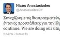 Κύπρος: Αναβάλλεται για τις 21.00 το Eurogroup - Το μήνυμα του Αναστασιάδη στο Twitter - Φωτογραφία 2