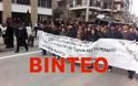 Με συνοδεία αστυνομικής δύναμης παρέλασαν διαμαρτυρόμενοι οι φοιτητές του ΤΕΙ Καστοριάς