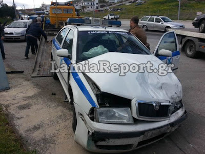 Λαμία: Ο 80χρονος δεν είδε το περιπολικό - Φωτογραφία 4