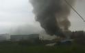 Μεγάλη φωτιά σε εργοστάσιο επίπλων στο Δερβένι