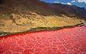 Η ασυνήθιστη ραγισμένη κόκκινη λίμνη! - Φωτογραφία 1