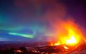 Έκρηξη ηφαιστείου με φόντο το Βόρειο Σέλας - Φωτογραφία 6