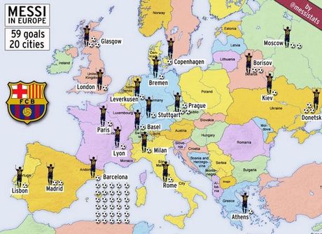 Ο Μέσι κατακτά την Ευρώπη- Αυτός είναι ο χάρτης του [εικόνα] - Φωτογραφία 2