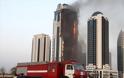 Τσετσενία: Στις φλόγες ο υψηλότερος ουρανοξύστης του Βόρειου Καυκάσου