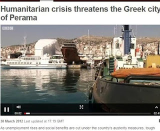Την ανθρωπιστική κρίση που απειλεί στο Πέραμα αποτυπώνει σε βίντεο το BBC - Φωτογραφία 1