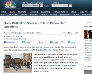 CNBC: Οι Ολλανδοί που επέκριναν τους Έλληνες, τώρα βρίσκονται στη θέση τους - Φωτογραφία 1