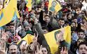 Διαμαρτυρία Κούρδων μπροστά από το Συμβούλιο της Ευρώπης
