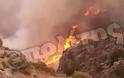 Πυρκαγιά σε εξέλιξη στη Βόρεια Χίο