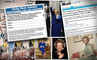 Καμπάνια της Daily Mail για την Θάτσερ: «Της αξίζει μια καλύτερη κηδεία» - Φωτογραφία 1