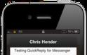 QuickReply for Messenger iOS 6.0+:  Cydia tweak new