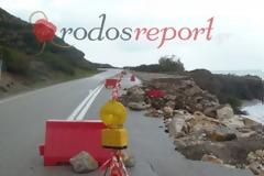 Τρίτος μήνας και ο δρόμος που κατέρρευσε στη Ρόδου Καμείρου…ανύπαρκτος!