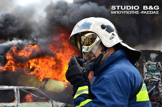 Άσκηση της πυροσβεστικής σε Μυκήνες και Ναύπλιο - Φωτογραφία 1