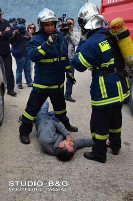 Άσκηση της πυροσβεστικής σε Μυκήνες και Ναύπλιο - Φωτογραφία 12