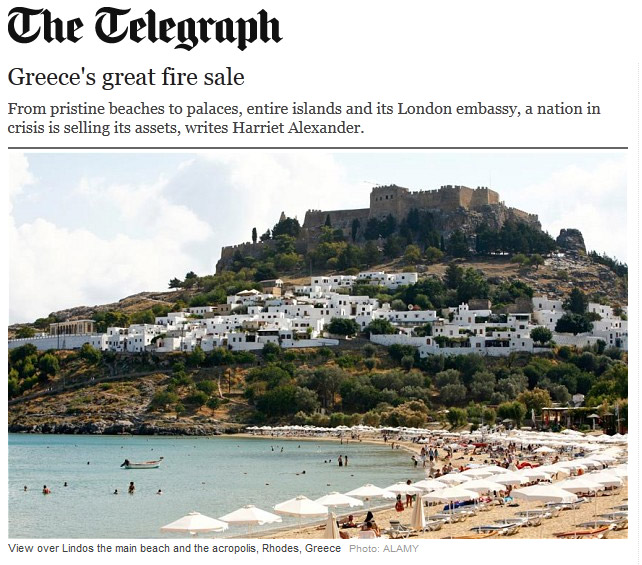 Telegraph / Ντροπή - Άρχισε το μεγάλο ξεπούλημα της Ελλάδας...!!! - Φωτογραφία 4