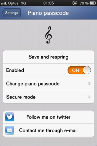 Piano Passcode: Cydia tweak new..παίξτε πιάνο για να ξεκλειδώσετε - Φωτογραφία 2