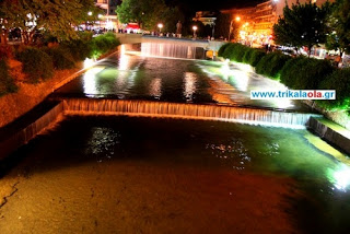 Τρίκαλα: Ο Ληθαίος ποταμός χθες βράδυ! - Φωτογραφία 1