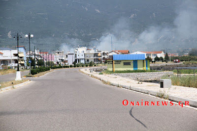 Φωτιά το μεσημέρι στο Μεσολόγγι - Φωτογραφία 2