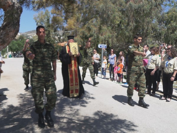 Γιόρτασαν τον Άγιο Γεώργιο στο στρατόπεδο Σύρου - Φωτογραφία 1