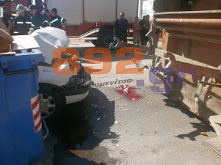 Σοβαρό ατύχημα με σκουπιδιάρα του Δήμου Ηγουμενίτσας - Φωτογραφία 1