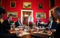 Ο Ομπάμα, ο Ερντογάν και η Ελλάδα… Φωτογραφία από το “περίφημο” δείπνο στο Λευκό Οίκο