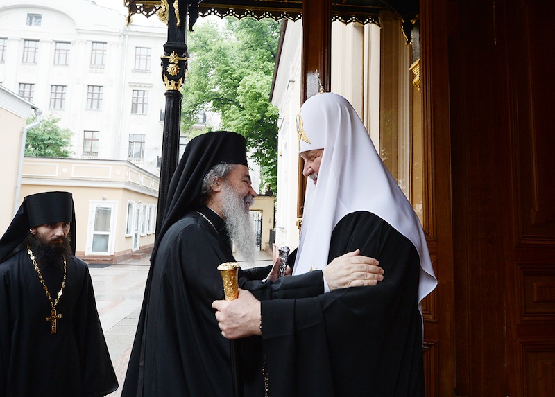 Συλλείτουργο από τον Πατριάρχη Ιεροσολύμων και τον Πατριάρχη Μόσχας, στον Καθεδρικό Ναό της Κοιμήσεως της Θεοτόκου στο Κρεμλίνο, ΒΙΝΤΕΟ + ΦΩΤΟ...!!! - Φωτογραφία 1