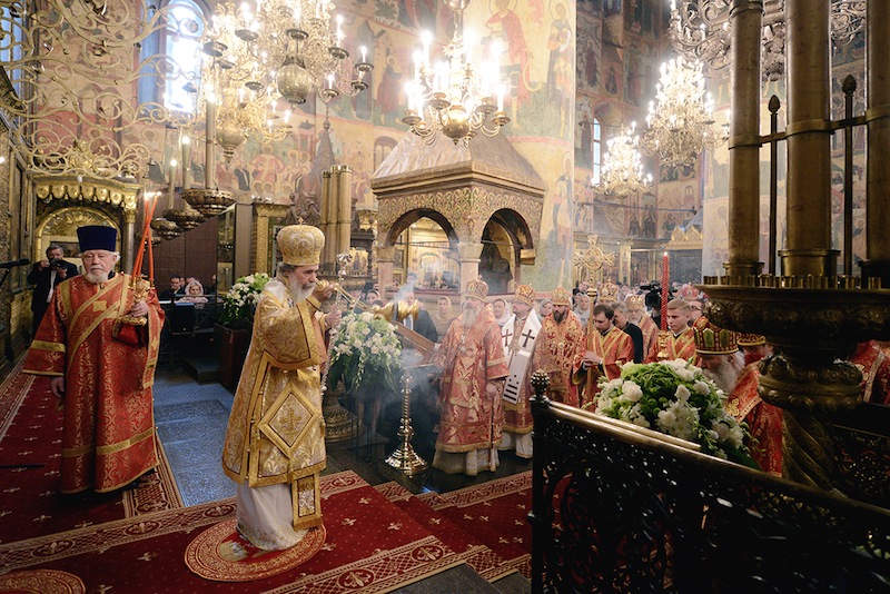 Συλλείτουργο από τον Πατριάρχη Ιεροσολύμων και τον Πατριάρχη Μόσχας, στον Καθεδρικό Ναό της Κοιμήσεως της Θεοτόκου στο Κρεμλίνο, ΒΙΝΤΕΟ + ΦΩΤΟ...!!! - Φωτογραφία 10