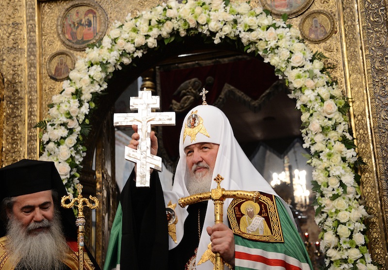 Συλλείτουργο από τον Πατριάρχη Ιεροσολύμων και τον Πατριάρχη Μόσχας, στον Καθεδρικό Ναό της Κοιμήσεως της Θεοτόκου στο Κρεμλίνο, ΒΙΝΤΕΟ + ΦΩΤΟ...!!! - Φωτογραφία 19