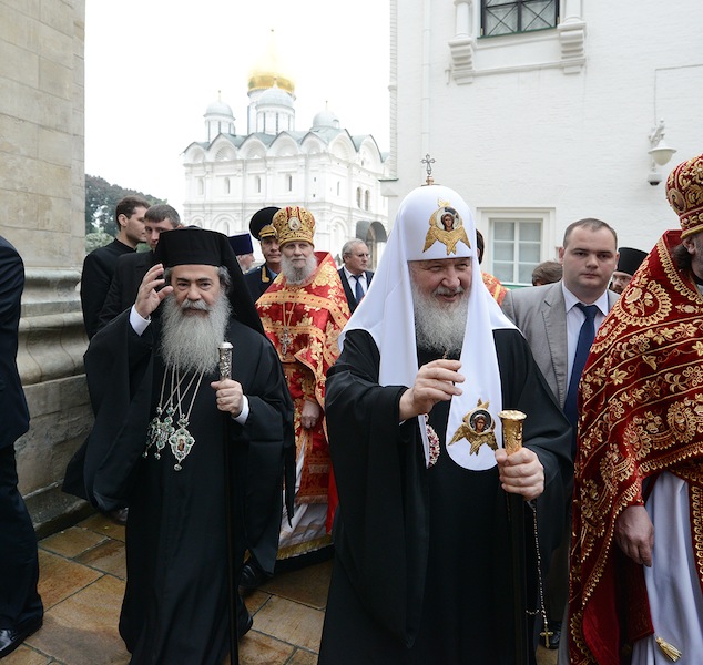 Συλλείτουργο από τον Πατριάρχη Ιεροσολύμων και τον Πατριάρχη Μόσχας, στον Καθεδρικό Ναό της Κοιμήσεως της Θεοτόκου στο Κρεμλίνο, ΒΙΝΤΕΟ + ΦΩΤΟ...!!! - Φωτογραφία 3