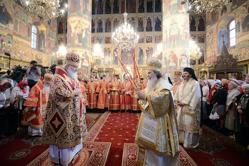 Συλλείτουργο από τον Πατριάρχη Ιεροσολύμων και τον Πατριάρχη Μόσχας, στον Καθεδρικό Ναό της Κοιμήσεως της Θεοτόκου στο Κρεμλίνο, ΒΙΝΤΕΟ + ΦΩΤΟ...!!! - Φωτογραφία 6