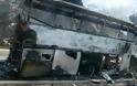 Δράμα: Καταστράφηκε ολοσχερώς από πυρκαγιά αστικό λεωφορείο