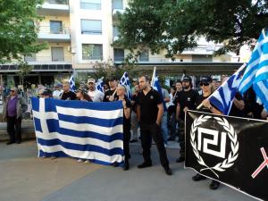 Συγκέντρωση της Χρυσής Αυγής στα Τρίκαλα - Φωτογραφία 2