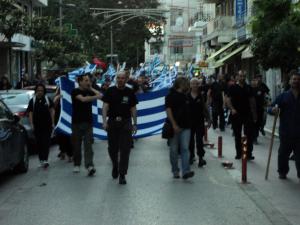 Συγκέντρωση της Χρυσής Αυγής στα Τρίκαλα - Φωτογραφία 3