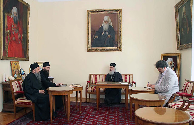 3179 - Συνάντηση του Ηγουμένου της Ιεράς Μονής Χιλιανδαρίου με τον Πατριάρχη Σερβίας (φωτογραφίες) - Φωτογραφία 2