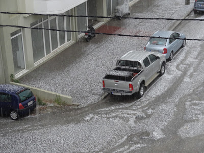 Χαλαζόπτωση στον Πολύγυρο [Photo & Video] - Φωτογραφία 3