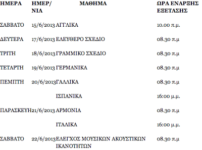 Πανελλαδικές: Το πρόγραμμα εξετάσεων στα ειδικά μαθήματα - Φωτογραφία 2