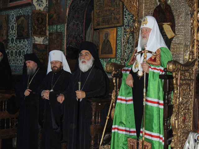3225 - Φωτογραφίες, του Μοναχού Θεολόγου Λαυριώτη, από τη σημερινή επίσκεψη του Πατριάρχη Μόσχας στην Ι. Μ. Μεγίστης Λαύρας - Φωτογραφία 2