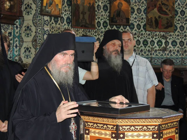 3225 - Φωτογραφίες, του Μοναχού Θεολόγου Λαυριώτη, από τη σημερινή επίσκεψη του Πατριάρχη Μόσχας στην Ι. Μ. Μεγίστης Λαύρας - Φωτογραφία 4