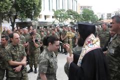 Επίσκεψη του Μητροπολίτη Μαρωνείας στην 21η Ταξιαρχία Τεθωρακισμένων