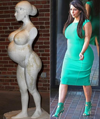 Γυμνό άγαλμα της εγκύου Kim Kardashian σύμβολο γονιμότητας! - Φωτογραφία 3