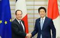 Ο Ολάντ επαινεί τον Ιάπωνα πρωθυπουργό