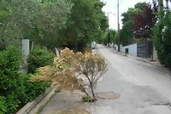 Kακοτεχνία στα μπαζώματα στους δρόμους της Δροσιάς