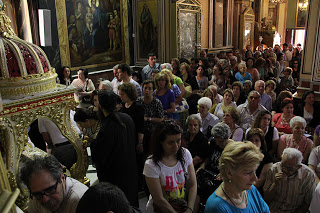 Χιλιάδες κόσμου στην ομιλία του Γέροντος Νεκταρίου και στην αποχώρηση του Ιερού Λειψάνου του Αγίου Σεραφείμ του Σαρώφ - Φωτογραφία 1