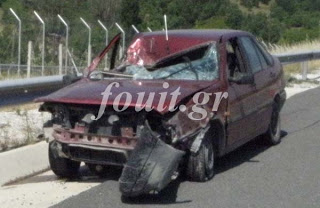 Κωσταράζι - Τροχαίο ατύχημα στην Εγνατία Οδό στην περιοχή Κουρτσί - Φωτογραφία 1