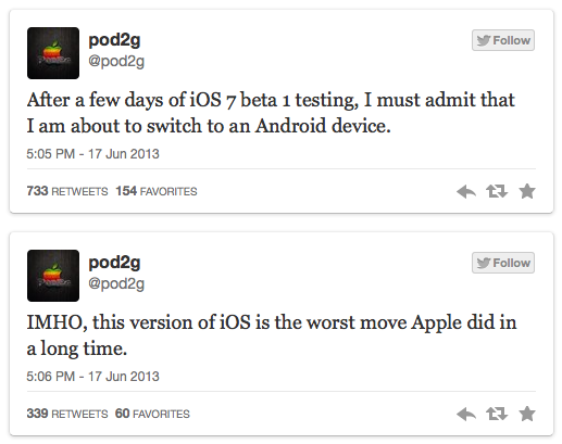 Απογοητευμένος και ο Pod2g με την εμφάνιση του ios 7 - Φωτογραφία 2