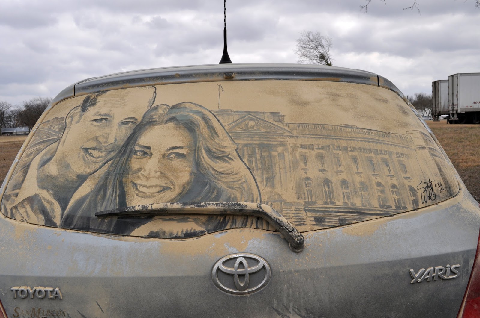 Έργα τέχνης σε σκονισμένα αυτοκίνητα! (Photos) - Φωτογραφία 10