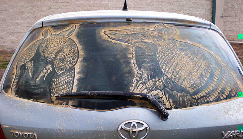 Έργα τέχνης σε σκονισμένα αυτοκίνητα! (Photos) - Φωτογραφία 7