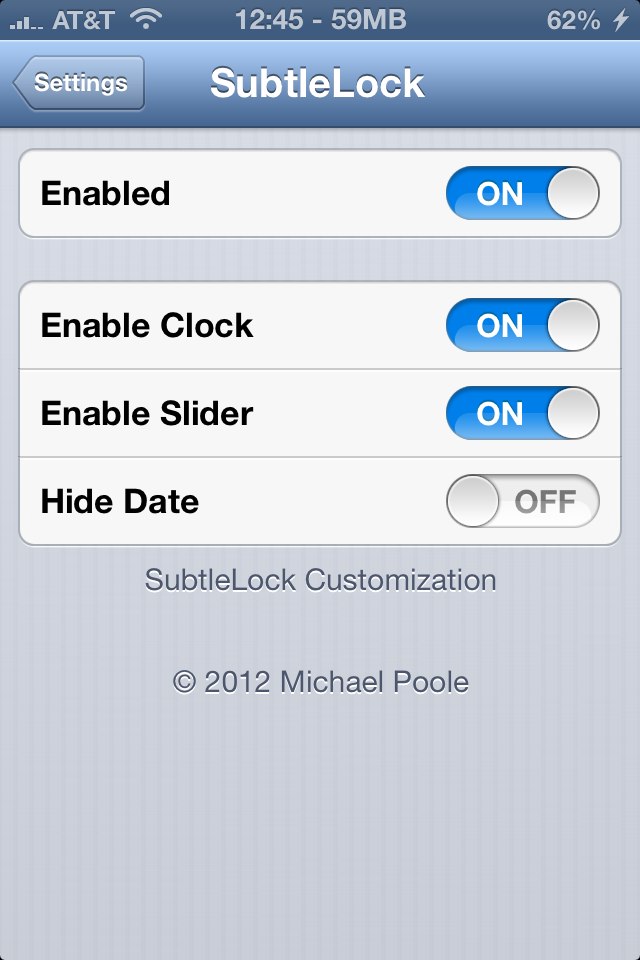 SubtleLock :Cydia tweak update v 2,1 - 1 ($1) - Φωτογραφία 2